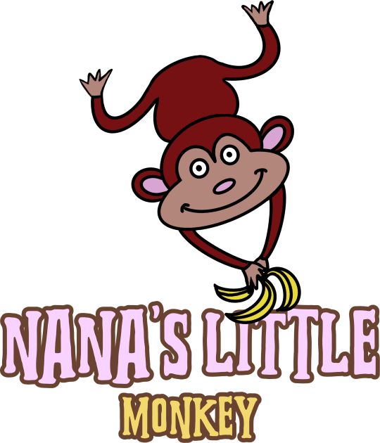 Funny Monkey Quote NanasLittle Monkey Kids T-Shirt by SartorisArt1