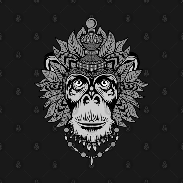 Monkey King grey by michony