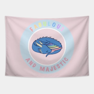 Fabulous rainbow dragon Tapestry