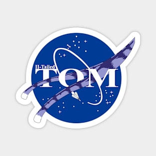 Two Tailed Tom - Space Tomcat - Blue Magnet