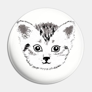 Kitty Face Pin