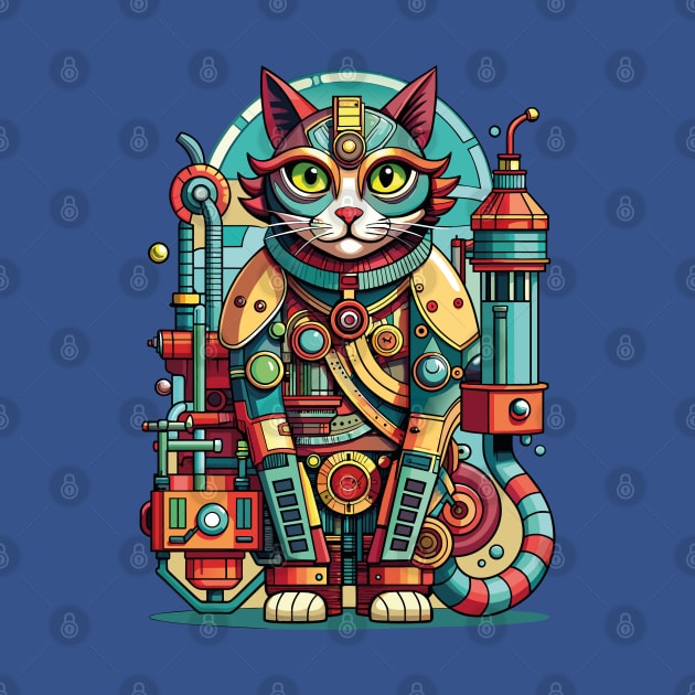 Mechanical Cat by CatCoconut-Art