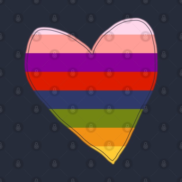 Rainbow Heart by ellenhenryart