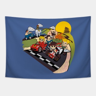 Super Fighting Kart Tapestry