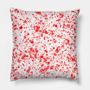 Abstract red paint splatter effect Pillow