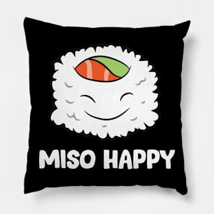 Funny Sushi Lover Miso Happy Pillow