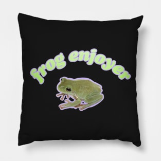 frog enjoyer Pillow