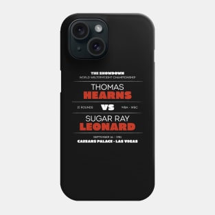 Hearns vs. Leonard Phone Case