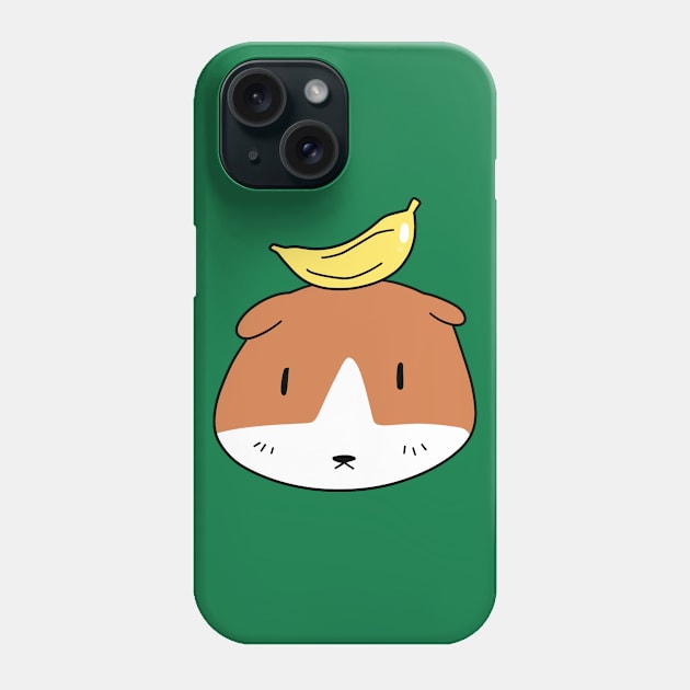 Banana Guinea Pig Face Phone Case by saradaboru