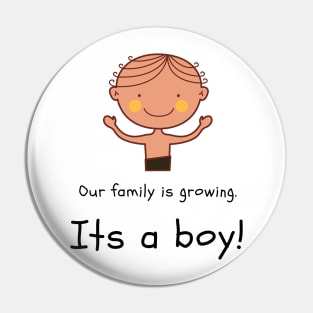 Love this 'Our family is growing. Its a boy' t-shirt! Pin