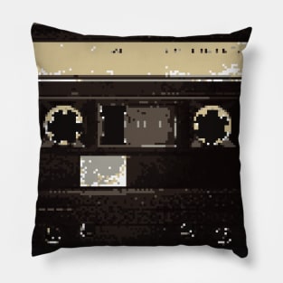 Pixel retro audio cassette Pillow