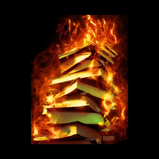 Book burning by Tee-Short