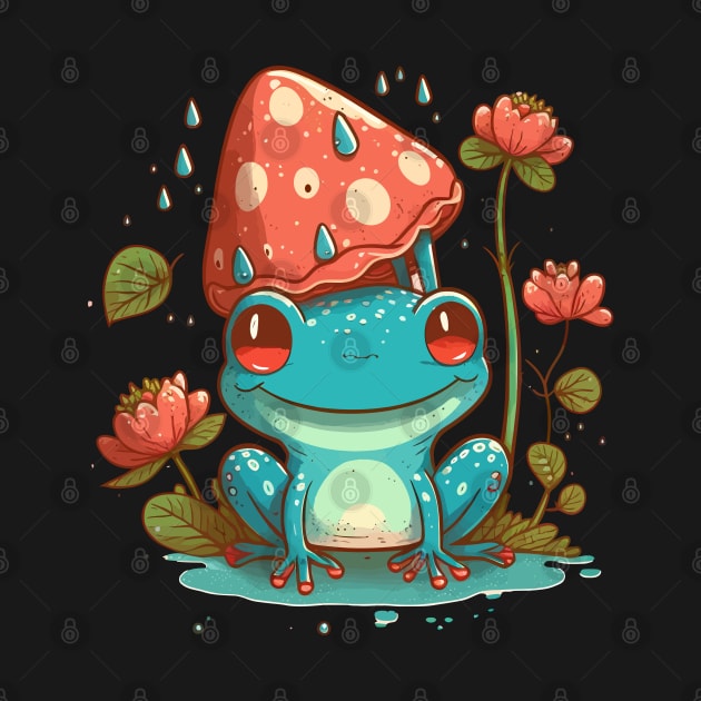 Strawberry Flowers Frog by FunnyZone