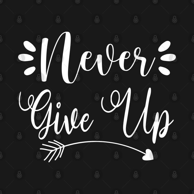 Never give up, quote by Crazyavocado22