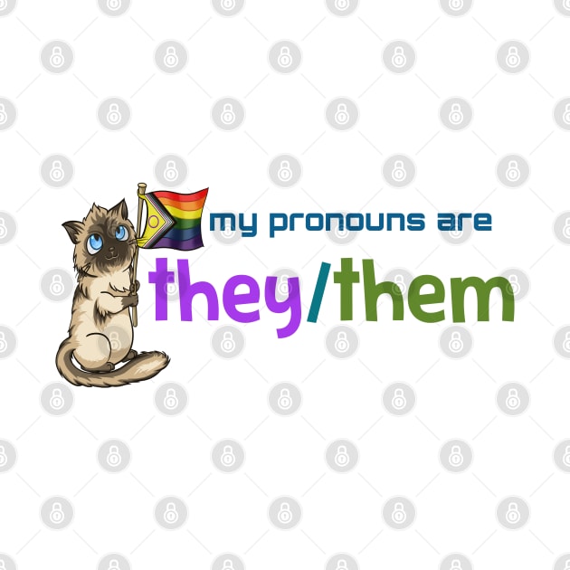 My Pronouns with Chocolate (They/Them) by Crossed Wires