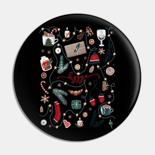 Dark Hygge Christmas Pin