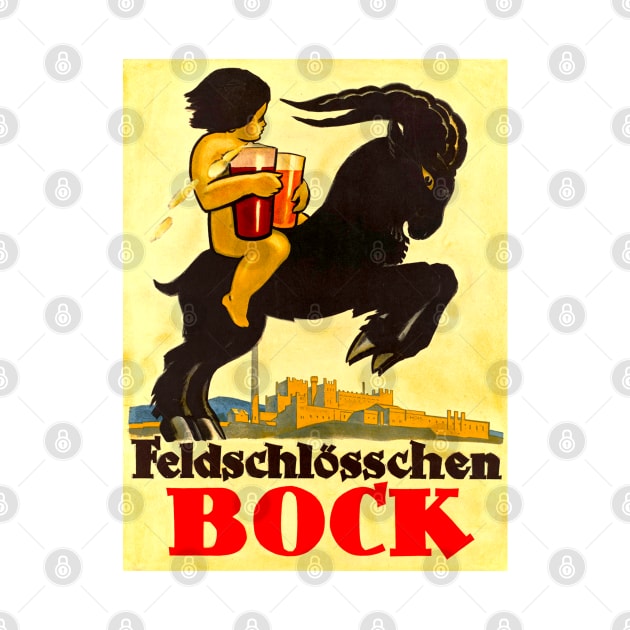 Vintage Advertising - Feldschlosschen Bock by Culturio