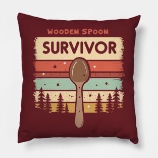 Wooden Spoon Survivor Pillow