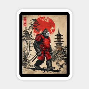 Samurai Gorilla: Red Sun Sentinel Magnet