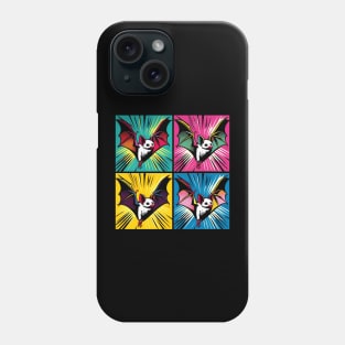 Night Wings Unleashed: Pop Art Bat Extravaganza Phone Case