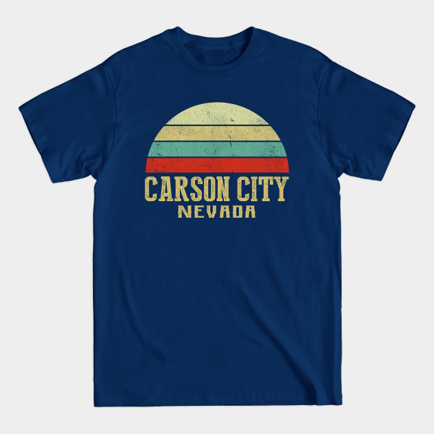 Discover CARSON CITY NEVADA Vintage Retro Sunset - Carson City Nevada - T-Shirt