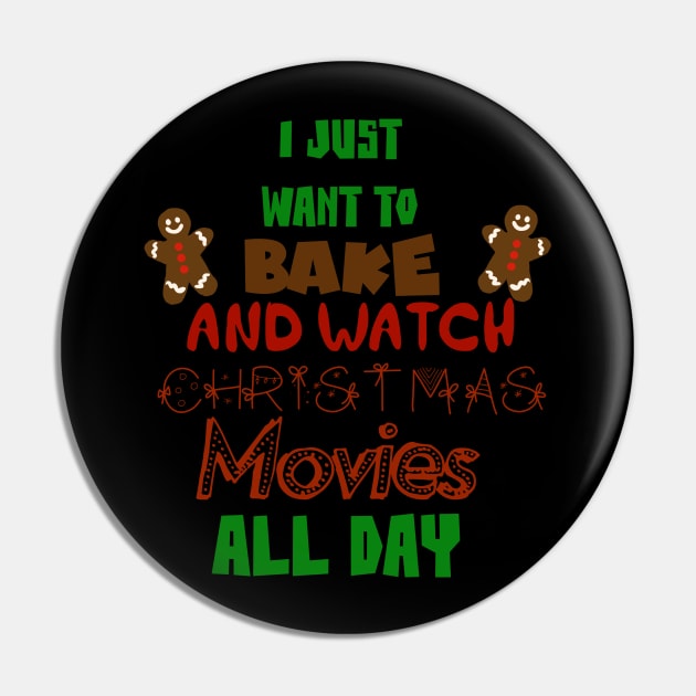 Just want to bake Pin by MidniteSnackTees