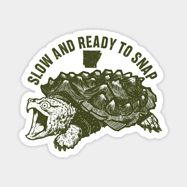 Slow and Ready to Snap Magnet by rt-shirts