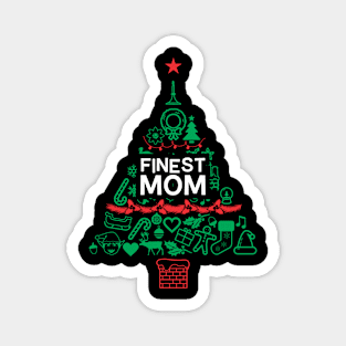 Finest Mom Gift - Xmas Tree - Christmas Magnet