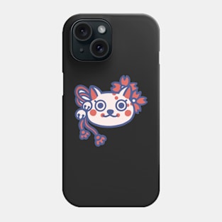 Japanise cat mask Phone Case