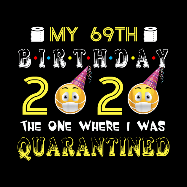 my 69th Birthday 2020 The One Where I Was Quarantined Funny Toilet Paper by Jane Sky