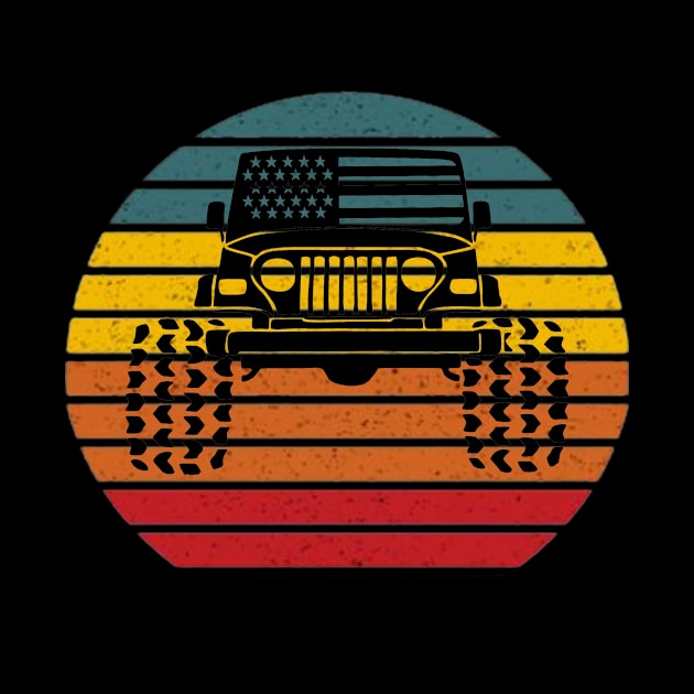 Off Road Jeep Retro Style 4X4 by GoodArt