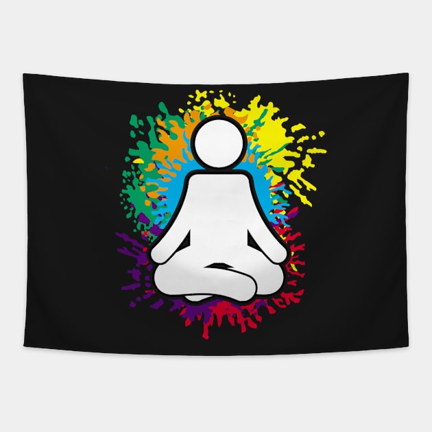 Yoga Meditation Tapestry by RadStar