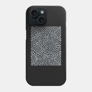 Dark Grey Dalmatian Print Mask Phone Case