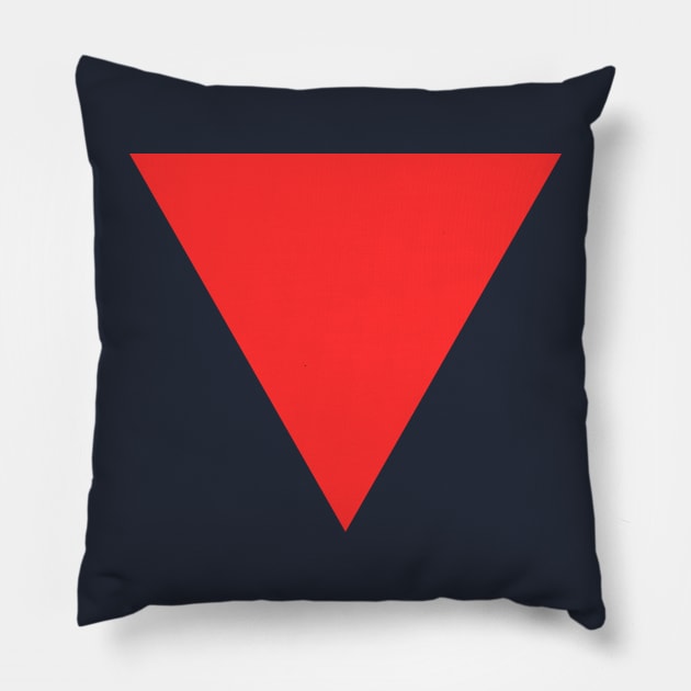 Free gaza - red triangle Pillow by T-SHIRT-2020