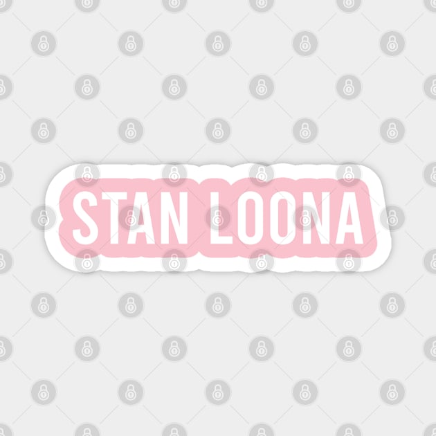 Stan Loona in pastel pink Magnet by catterpop