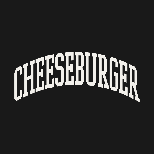 Cheeseburger Lover Type Text Cheeseburger Hawaiian by PodDesignShop