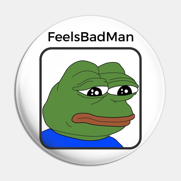 Pepe - Feels Bad Man Pin by Akamo