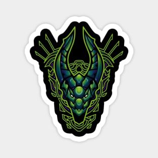 dragon head nature colour ornament Magnet