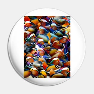 Mandarin Ducks Pin