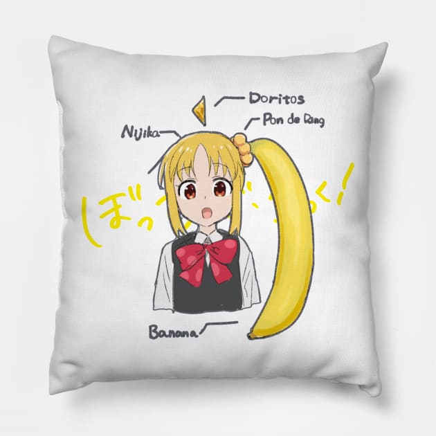 Nijika Ijichi Bocchi The Rock anime girl Pillow by the-Bebop