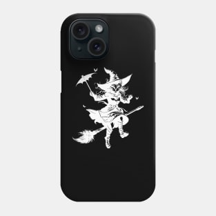 Witch cat Phone Case