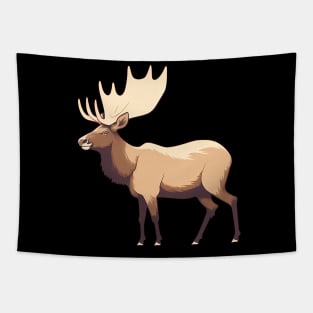 Elk Illustration, Love Elks Tapestry