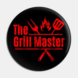 The Grill Master Vintage Distressed Funny Grill Dad Grilling Pin