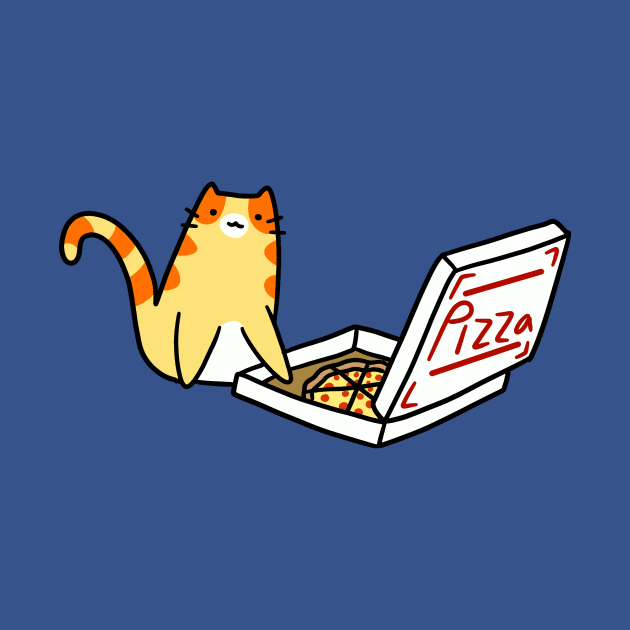 Pizza Box Tabby Cat by saradaboru