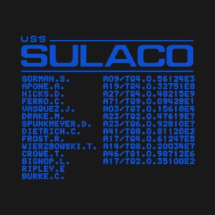 USS Sulaco Crew List T-Shirt