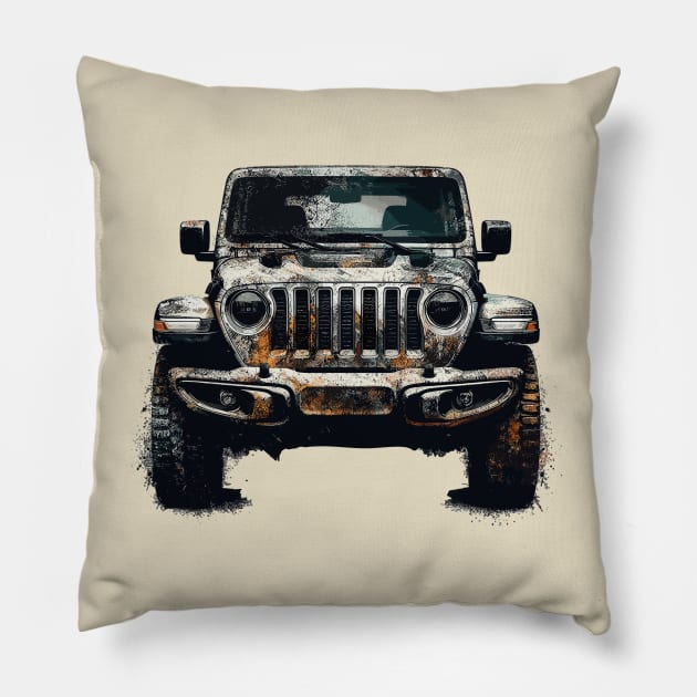 Jeep Gladiator Pillow by Vehicles-Art