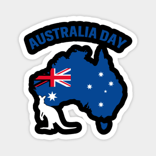 Australia Day Funny Australian Map Flag Patriotic Magnet