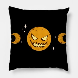 Jack O'Lantern Moon Phases - Trick Pillow