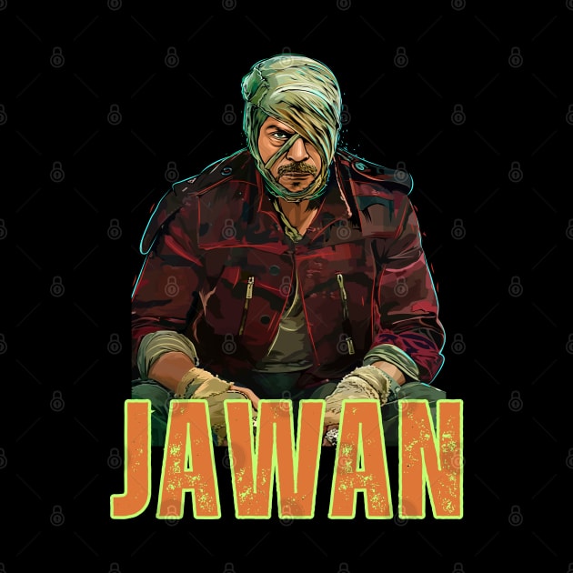 Shahrukh Khan Jawan Movie Tees by Swag Like Desi