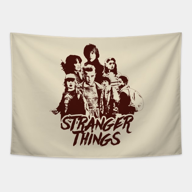 stranger things Tapestry by ohnoballoons